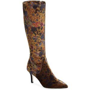 RON WHITE Cher Floral Knee High Boot sz 6&…